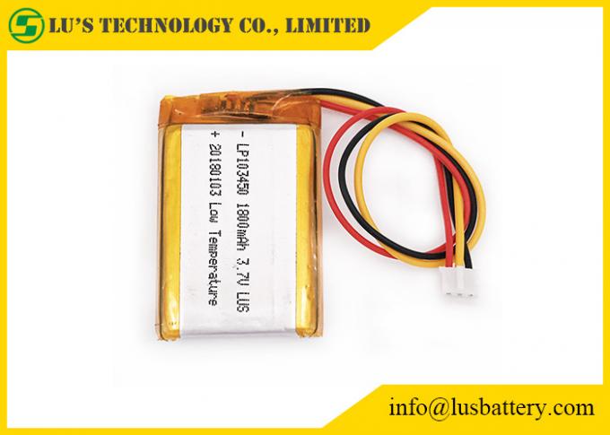 LP103450 3.7V 1800mah Lithium Polymer Battery Rechargeable Low ...