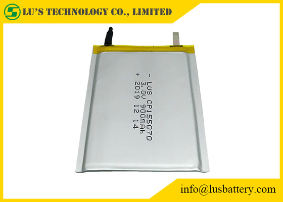 900mah 3 Volt Ultra Thin Battery CP155070 Lithium Manganese Battery