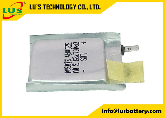 GPS Pouch Cell LiMnO2 Battery 3.0V CP401725 Lithium Polymer Battery For PCB Mounting