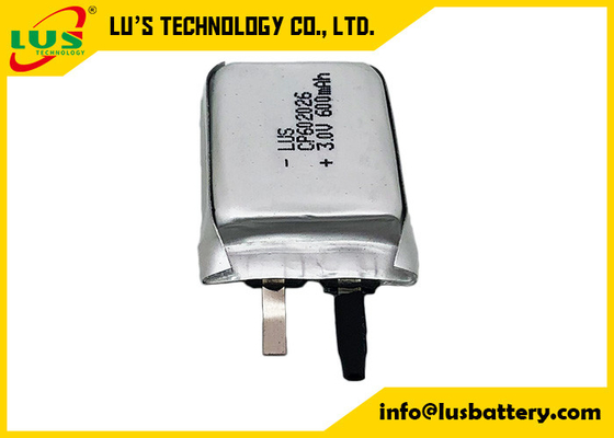 3v 600mah Non-Rechargeable Limno2 Battery Ultra Thin Cp602026 Battery LI-MnO2 CP602026 600MAH CP Cell