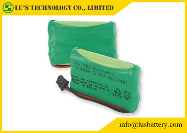 Customized Color NIMH Batteries AAA Rechargeable Phone Battery 3.6 V 800mah nimh battery pack