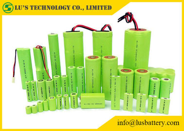 Cylindrical Single Cell 1.2 V Rechargeable Battery Nickel Metal Type Low Self Discharge