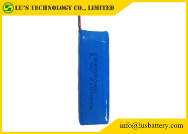 Customized 3V 2100mAh Limno2 Battery Pack CP802060 Thin Film Battery