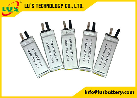 3v 150mah CP201335 Flexible Limno2 Batteries Non Pollution