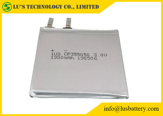 Cp355050 3.0v 1900mah Flat Lithium Battery For IOT Solutions