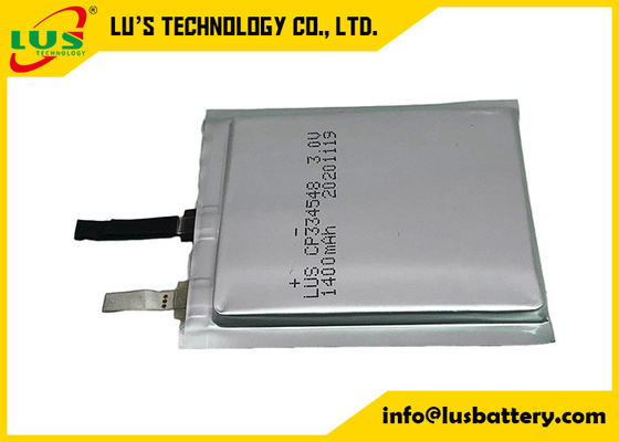 LP334548 1400mah Non Rechargeable Lithium Polymer Battery 3V CP334547 Limno2 Series