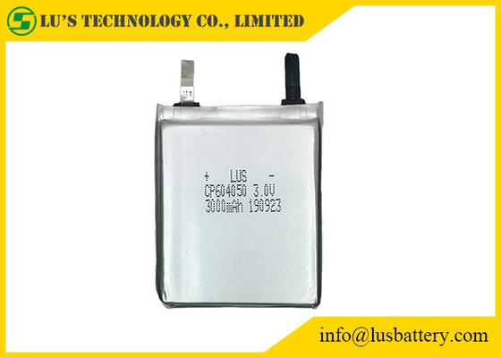 Non Rechargeable Lithium Polymer Battery CP604050 3 Volt For Trackable Device