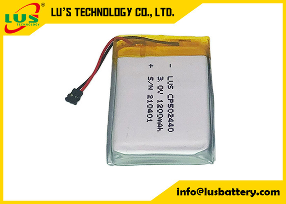 CP502440 3.0V Primary Lithium Ultrathin Soft Battery 1200mah Lithium Pouch Cell