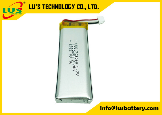 LP702060 Lithium Polymer Battery 3.7V 1000mAh For Technical Data Screen 1AH