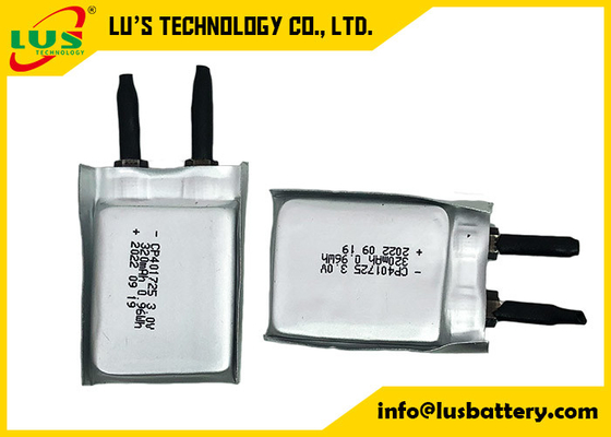 3V 320mAh Flat Li MnO2 Battery CP401725 Non Rechargeable Lipo Battery 3v