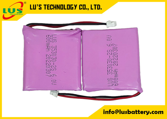 6V LiMnO2 Battery Pack 2S 3V CP353030 600mah Ultra Thin Lithium Manganese Dioxide Battery