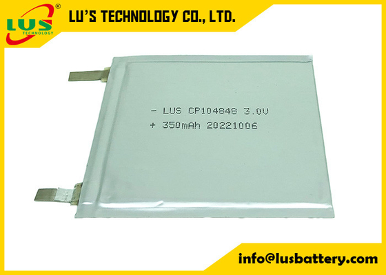 Lightweight Primary Lithium Batteries 3.0V Flexible Thin Cell CP104848 For Billing System