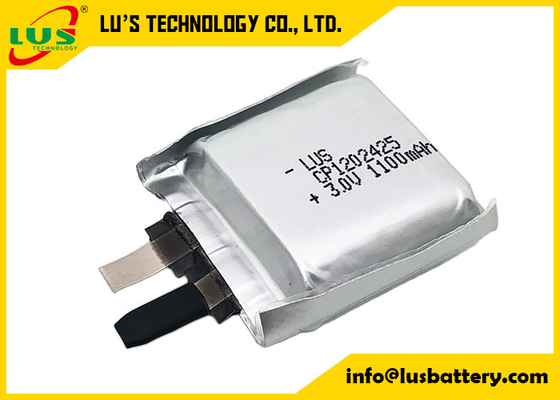 3V 1100mAh LiMnO2 Thin Cell CP1202525 CP1202626 CP1202828 Ultra Thin Foil Battery