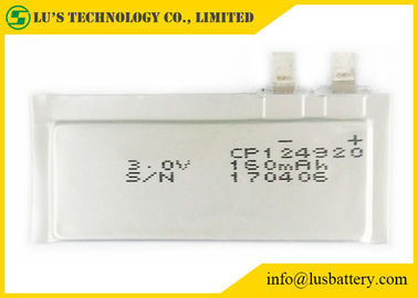CP124920 160mAh 3.0V Ultra Thin Battery For Remote Monitoring Systems