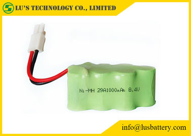 Customized Color 1.2 V Rechargeable Battery 8.4V 1000mah Wires / Connector Terminals