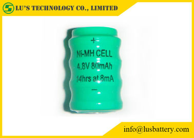 80mah 1.2 V Rechargeable Battery Button Cell NIMH Material Long Service Life
