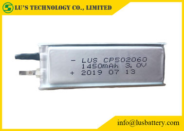 Cp502060 3.0V 1450mAh Ultra Thin Cell Primary Lithium Battery thin batteries
