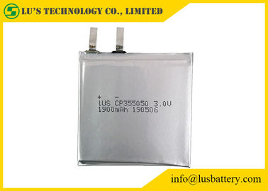 Customized Flexible Lithium Battery Cp355050 3V Thin Cell 3.0V 1900mah Limno2 Batteries