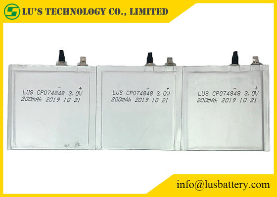 CP074848 3.0V Lithium Limno2 Batteries 200mah LiMnO2 For ID Card