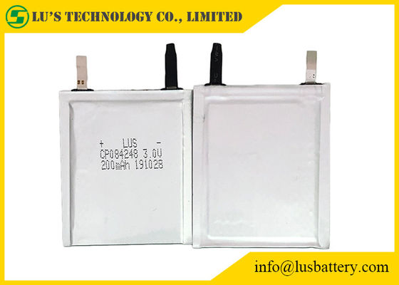 Disposable 3.0V 320mAh Lithium Ion Pouch Cell CP084248