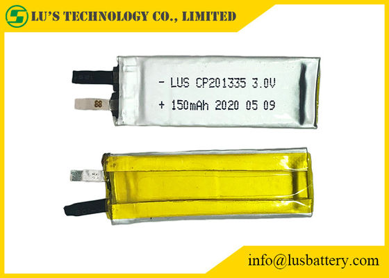 Pins Terminals 3.0v 150mah Flexible Limno2 Batteries 3v CP201335