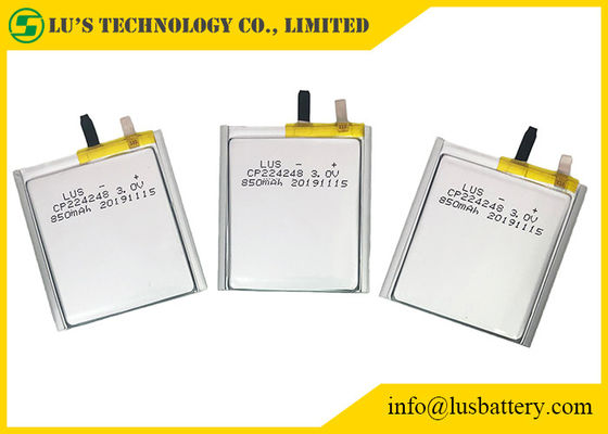 Cp224248 3.0V 850MAH Soft Pack Lithium Battery For Tracking System