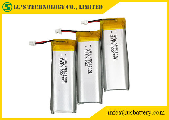 CP802060 Flexible Lithium Battery 3.0V 2300mAh With Wires Connector