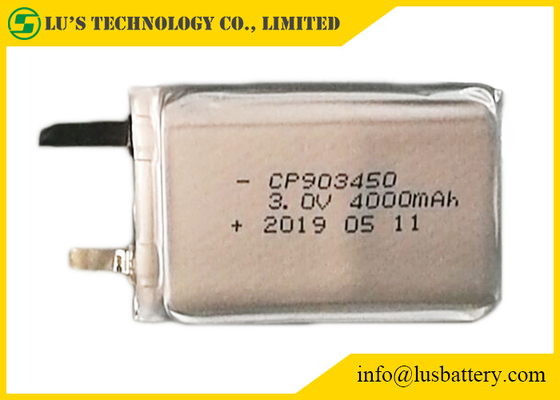 3V Ultra Thin Cell 4000mAh CP903450 Smoke System Limno2 Thin Battery