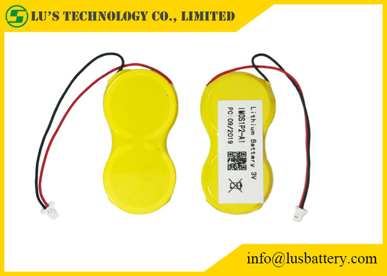 Customized Terminals Lithium Button Cell 3V CR2450 2P 1200mah For RFID Lable