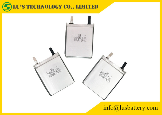 RFID Ultra Thin Battery 3000mah 3V CP604050 Hrl Coating For PCB Board