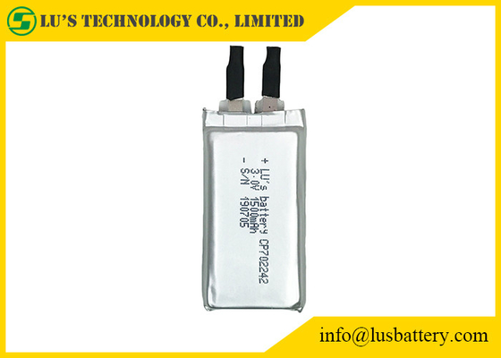 3.0v 1500mah Ultra Slim Battery Li MnO2 CP702242 RFID Flexible Non Rechargeable