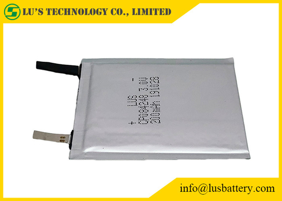 Lithium Manganese Soft Flexible Battery Ultra Thin 3.0V 200mah CP084248