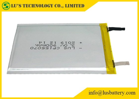 3v 900mah LiMnO2 Thin Cell CP155070-4S Disposable For PCB Board