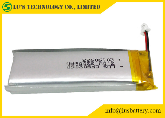 CP802060 Ultra Thin Cylindrical Lithium Manganese Battery 3V 2300mAh