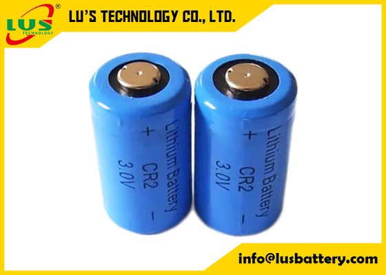 Cylindrical CR2 Lithium Manganese Dioxide Battery 3V Non Rechargeable