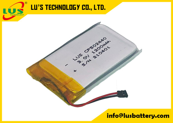CP502440 3.0V Lithium Pouch Cell Ultrathin 1200mah Li MnO2 Batteries