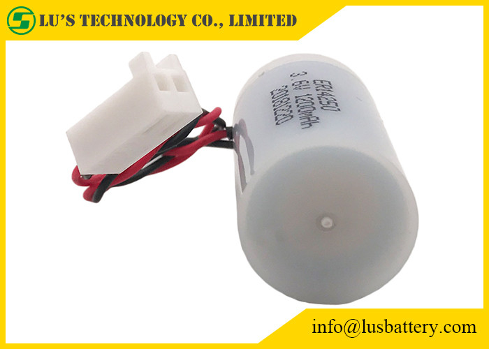 batteries 1/2AA size ER14250 3.6 V 1200mah lisocl2 batteirs with plastic case For Metering
