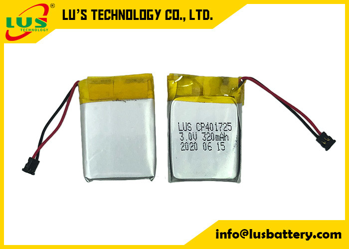 CP401725 Thin Battery For Trackable Smart Label 3.0 Volt 320 Mah Flexible Lithium Manganese