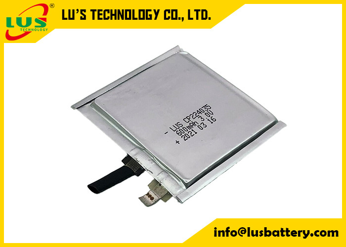 CP224035 Flat Lithium Battery Pouch Cell Hybrid LiMnO2 Battery For Calling Lacator