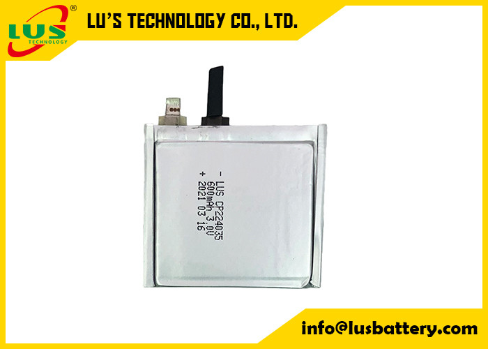 CP224035 Flat Lithium Battery Pouch Cell Hybrid LiMnO2 Battery For Calling Lacator