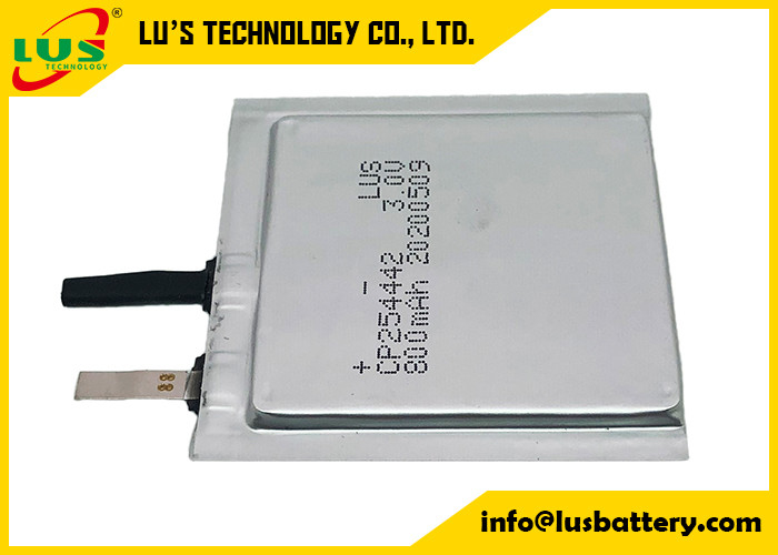 Ultra Thin 3.0V LiMnO2 Battery CP254442 800mah Lipo Battery For RFID Lock Device