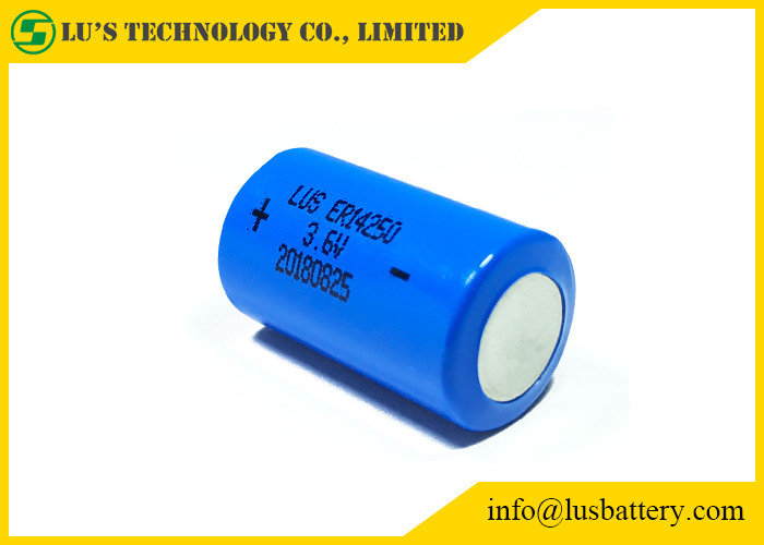 Non Rechargeable ER14250 Lithium Battery 3.6 V 1/2 AA Size 1200mAh Lisocl2 Battery Pack