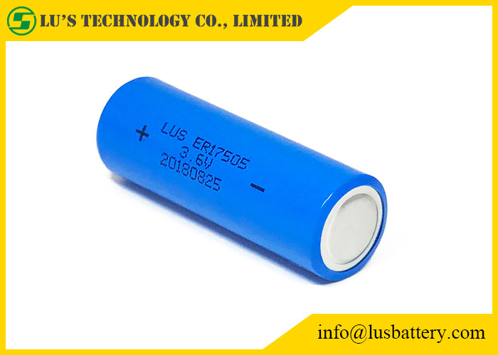 SMT PCB 3400mah Lithium Thionyl Chloride Battery ER17505 3.6V Bobbin Structure 3.4Ah Non-rechargeable Battery
