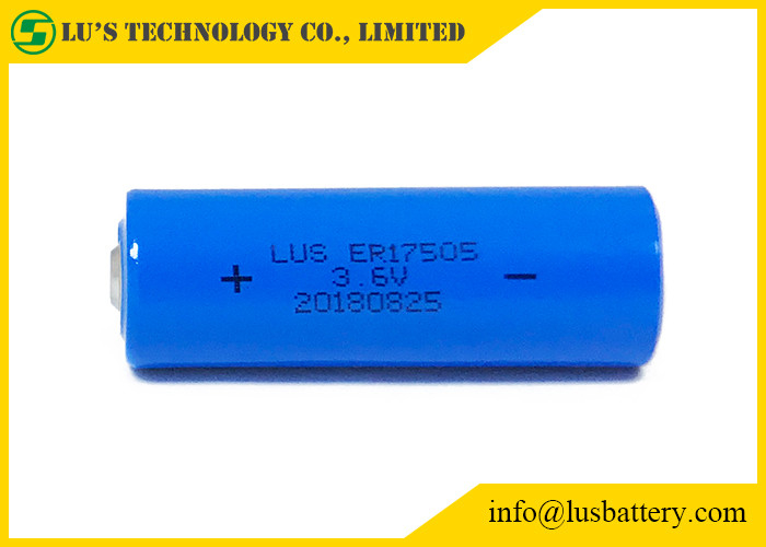 SMT PCB 3400mah Lithium Thionyl Chloride Battery ER17505 3.6V Bobbin Structure 3.4Ah Non-rechargeable Battery
