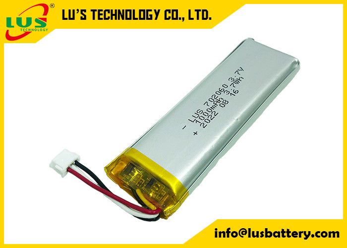 LP702060 Li Ion Polymer Rechargeable Battery 3.7V 1 Ah With PCM For Smart Design