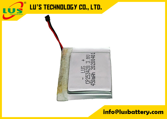 Customized Limno2 Pouch Cell Battery CP253428 3.0 Volt 450mah Primary Li Battery For Tag