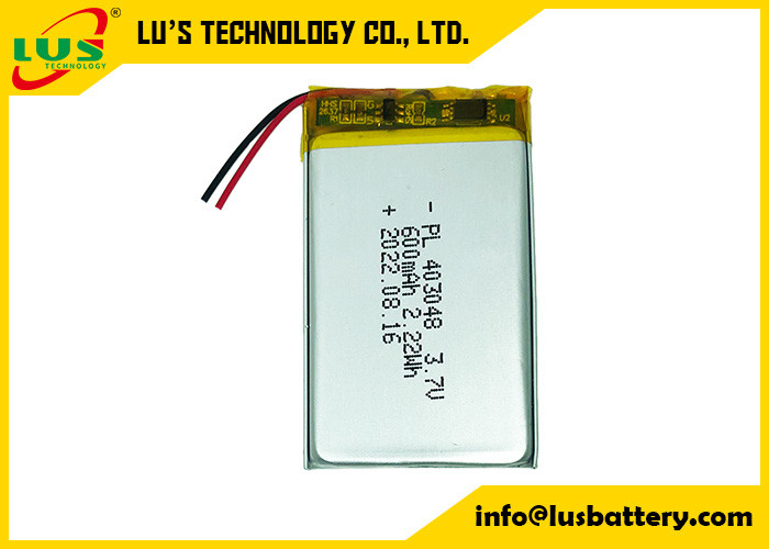 600mah 3.7v 303450 Battery Lipo Battery For Intelligent Fill Lamp LP403048 LP303065