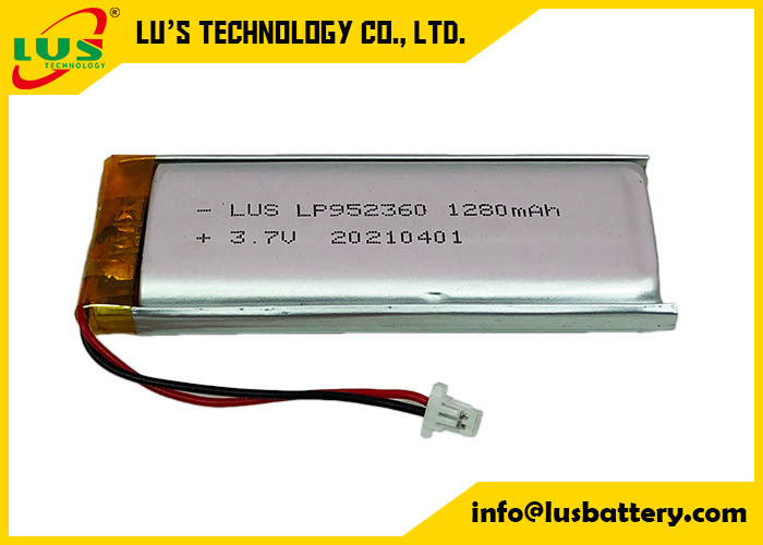 1200mah Lipo Batteries LP961766 / LP951768 3.7v Lithium Polymer Cell For LED Lamp