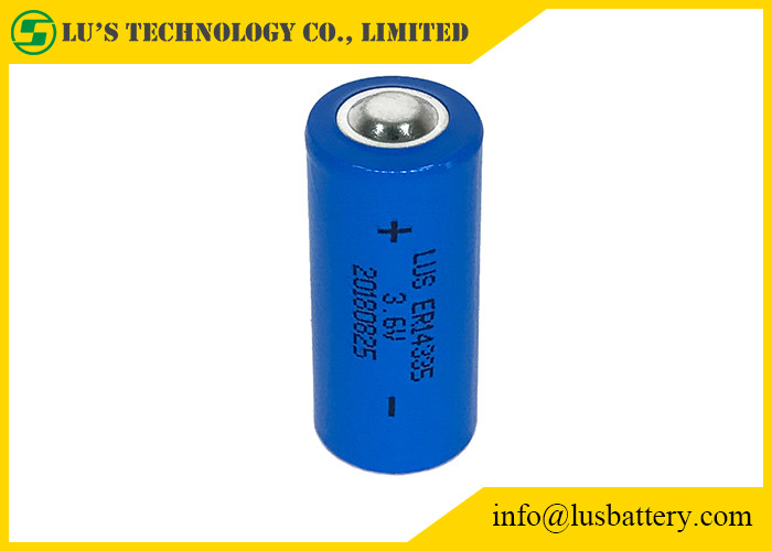 2/3AA ER14335 Lithium 3.6 V Battery 1.65Ah Lithium Thionyl Chloride Cell For Smoke Alarms