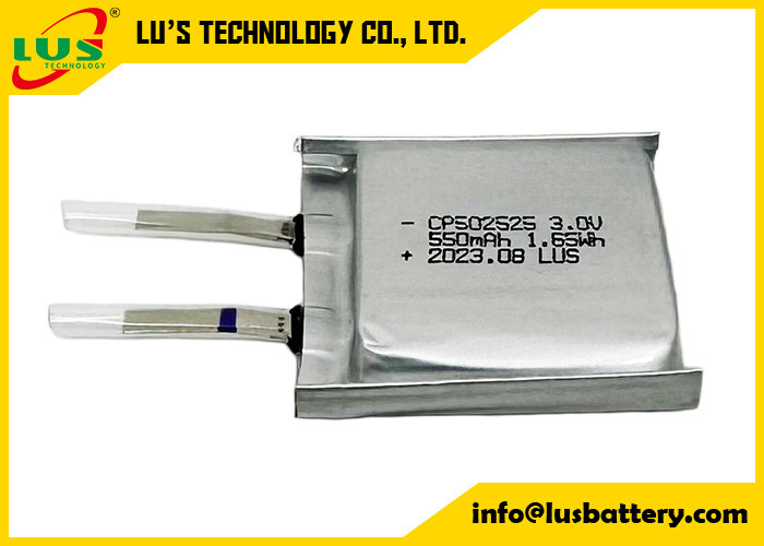 Primary Lithium Battery CP502525 3v Li-MnO2 Battery 550 Mah Lithium Battery Non-Rechargeable Battery  For Electronic Toy